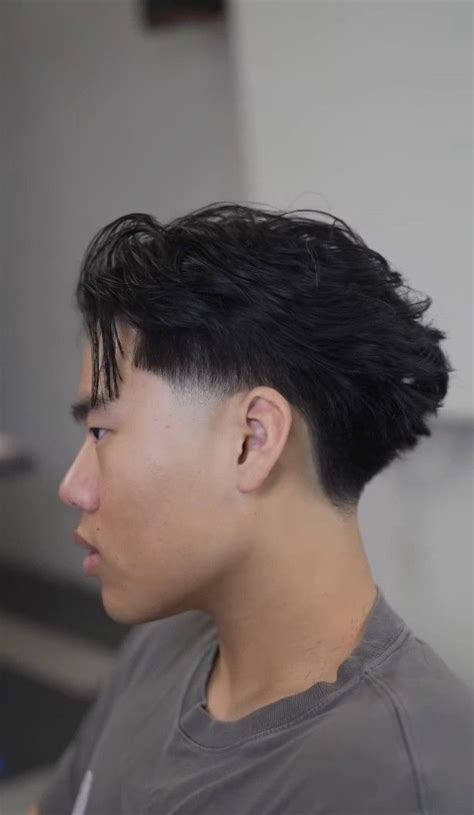 asian hair low taper|middle part taper asian.